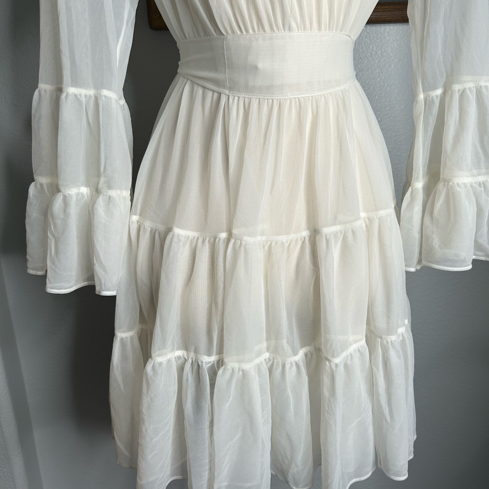 Betsy Johnson Intimates Sheer Ruffled Robe - Picture 10 of 11